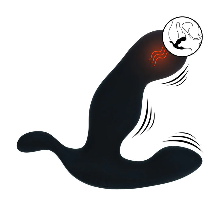 Levelz - Beheizter und vibrierender Prostatastimulator schwarz