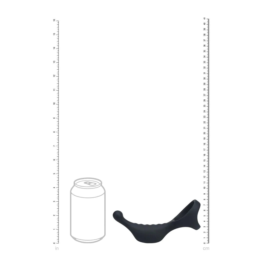 Levelz - Vibrierender Prostatastimulator mit Tri O Penisring schwarz