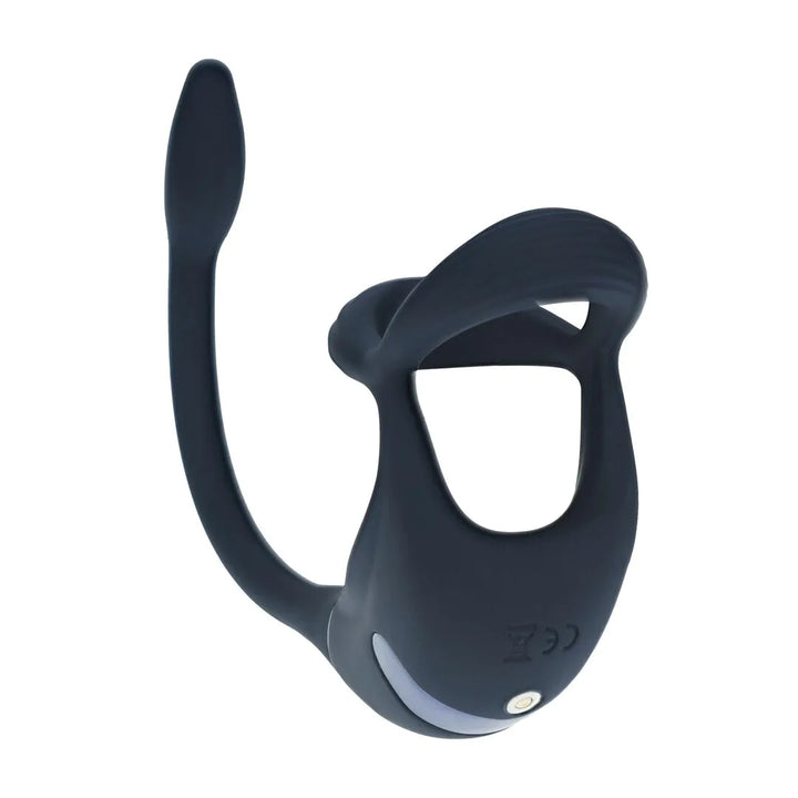 Levelz - Vibrierender Penisring mit stoßendem Prostata-Stimulator schwarz