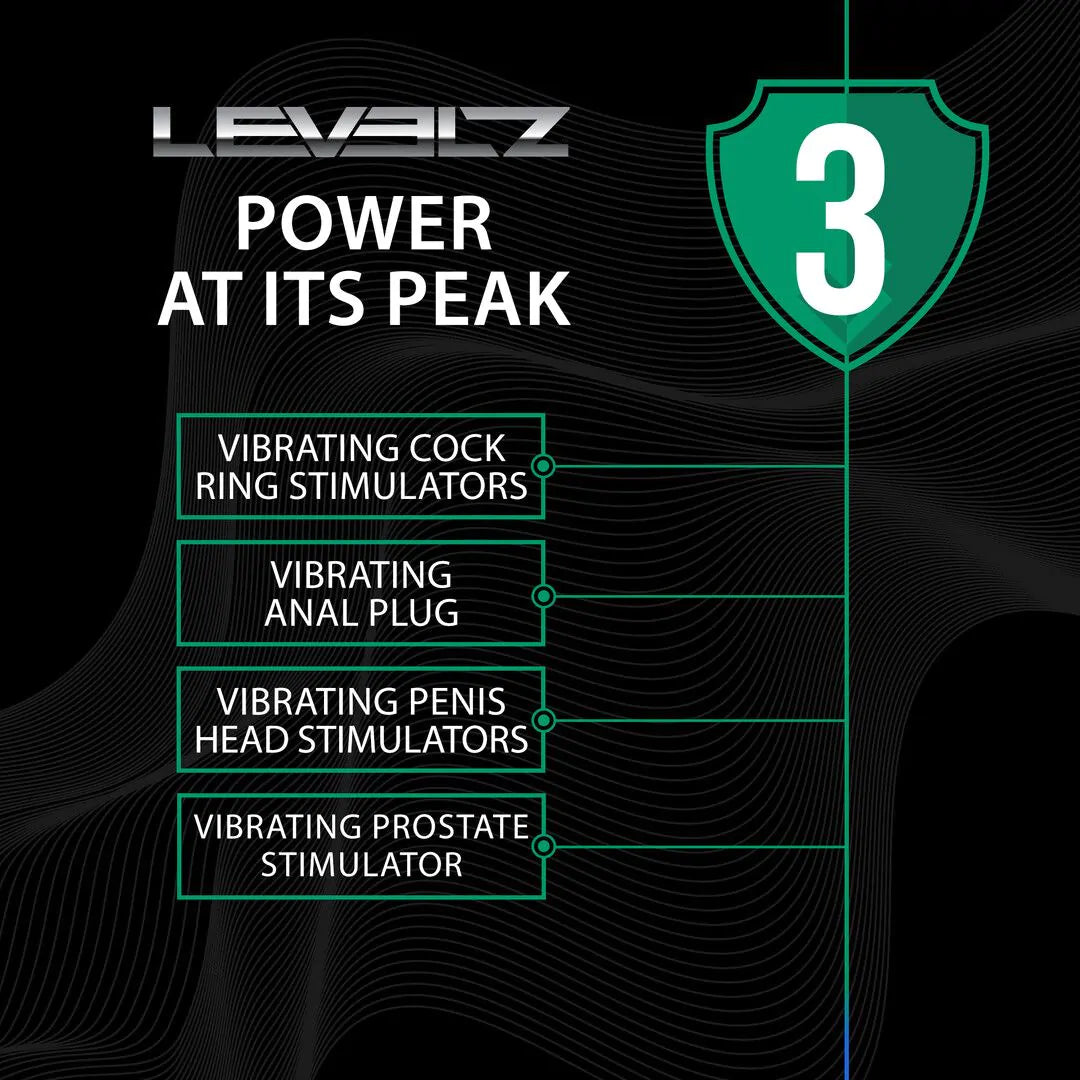 Dual-Motor Penisring mit Prostata-Stimulator wiederaufladbar schwarz | Levelz KinkySabine Dual-Motor Penisring mit Prostata-Stimulator wiederaufladbar schwarz | Levelz KinkySabine