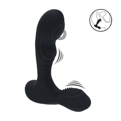 Levelz - Vibrierender und klopfender Silikon-Prostatastimulator schwarz