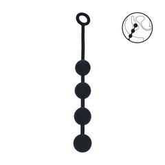 Levelz - L Analkette mit 4 Silikon-Kugeln 40mm