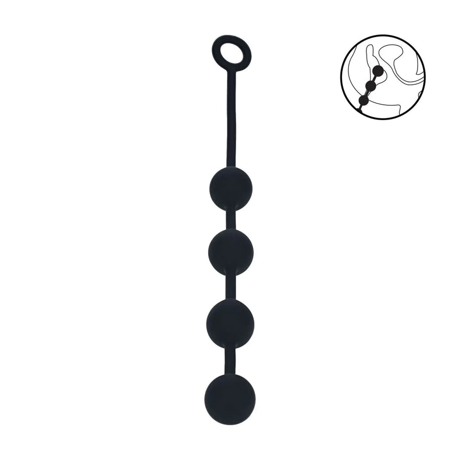 Levelz - L Analkette mit 4 Silikon-Kugeln 40mm