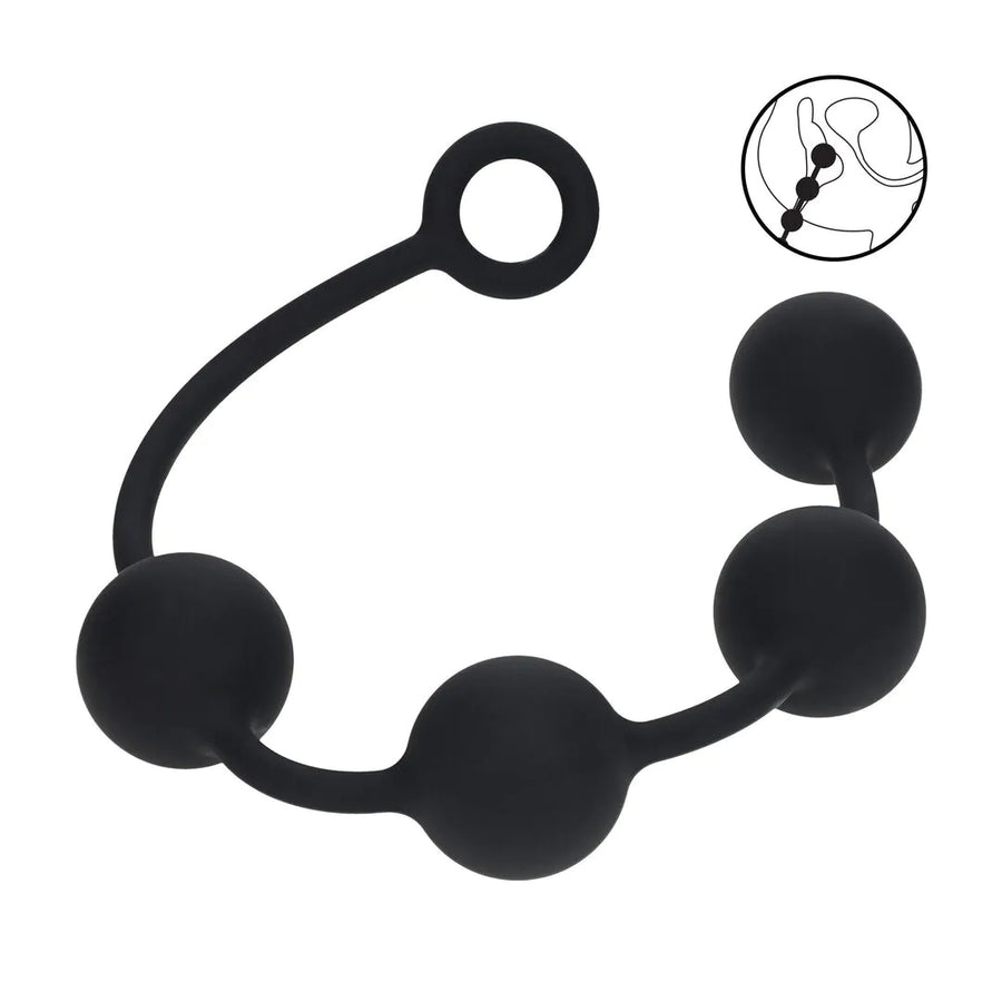 Levelz - XL Analkette mit 4 Silikon-Kugeln 50mm