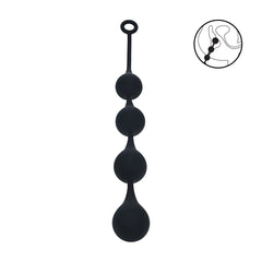 Levelz - XL Analkette mit 4 Silikontropfen 50mm
