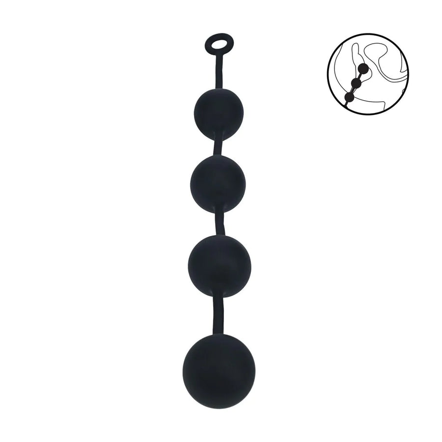 Levelz - XXL Analkette mit 4 Silikon-Kugeln 60mm
