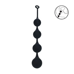 Levelz - XXL Analkette mit 4 Silikontropfen 60mm