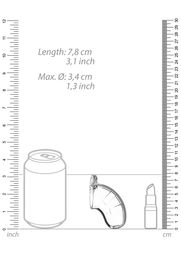 ManCage - 13 Keuschheitskäfig 6,50 cm transparent