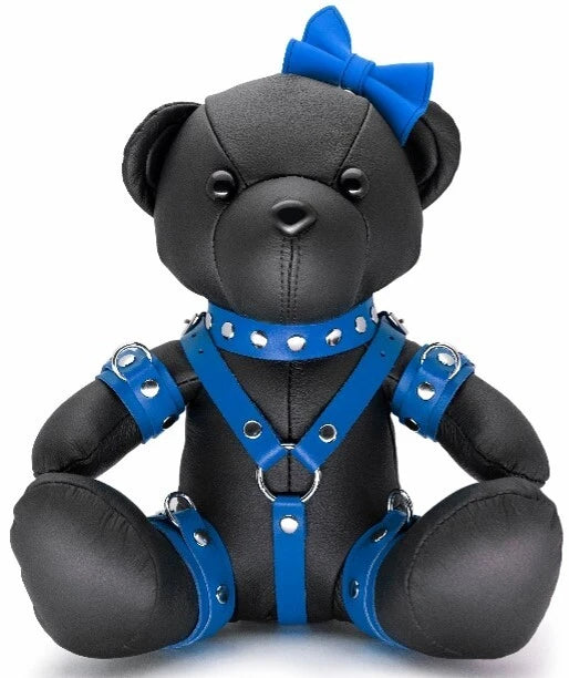 KinkySabine - Meddy the BDSM Teddy Lady schwarz/blau