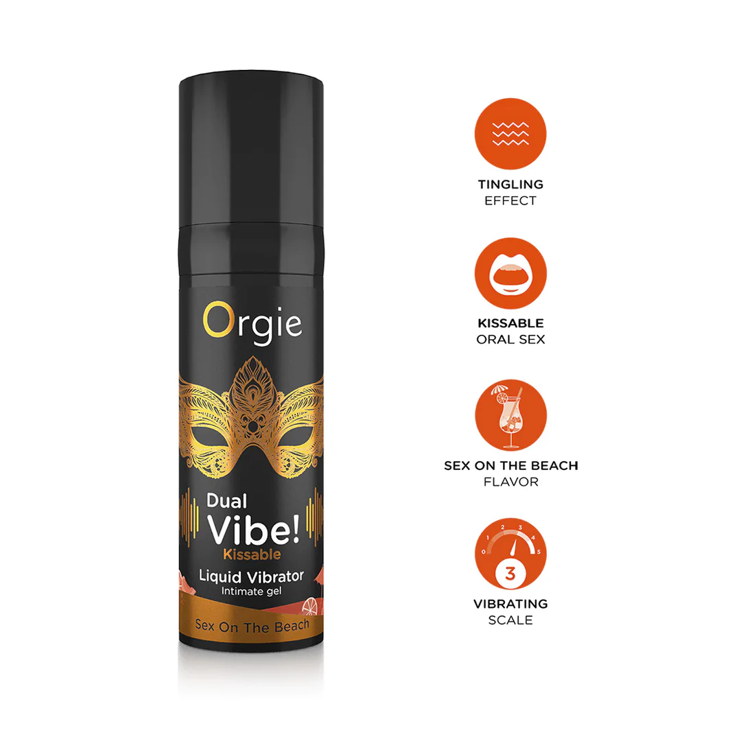 Orgie - Dual Vibe Kissable Liquid Vibrator – Sex On The Beach Oralsex Gel 15ml