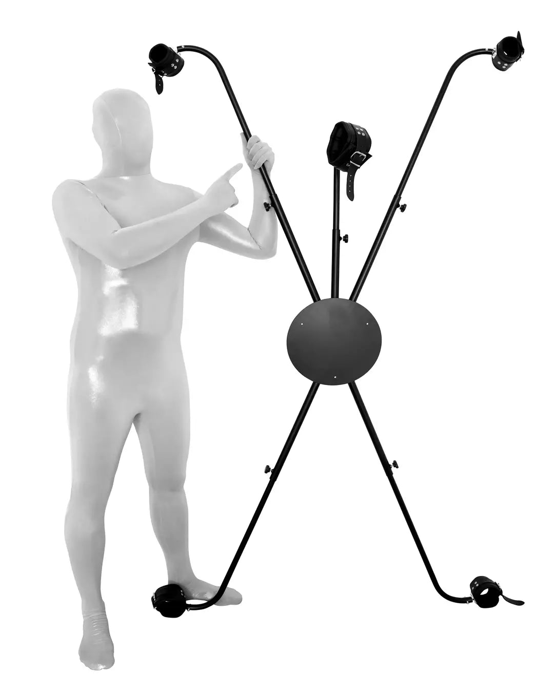 KinkySabine - Andreas Kreuz "Deluxe" inklusive Fesseln schwarz