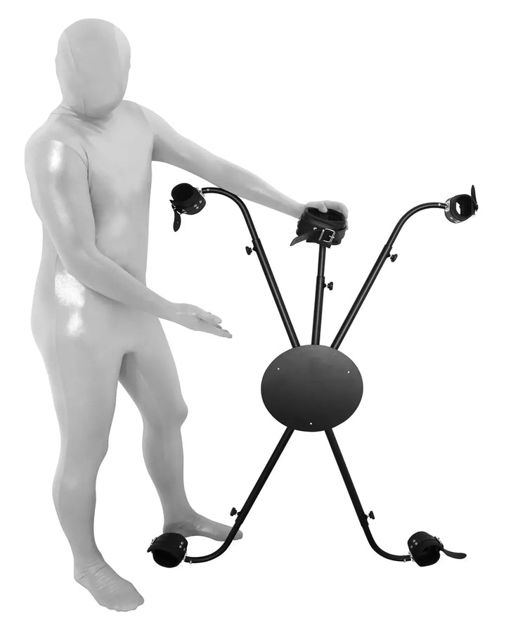 KinkySabine - Andreas Kreuz "Deluxe" inklusive Fesseln schwarz