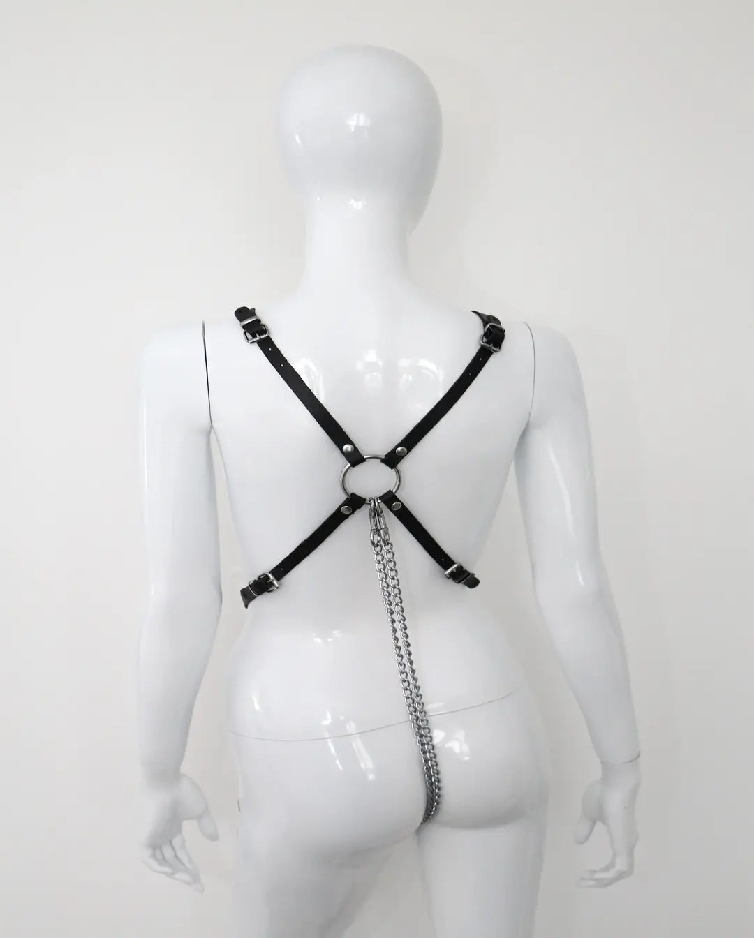 KInkySabine - Leder Ketten Body "Double Fetish"