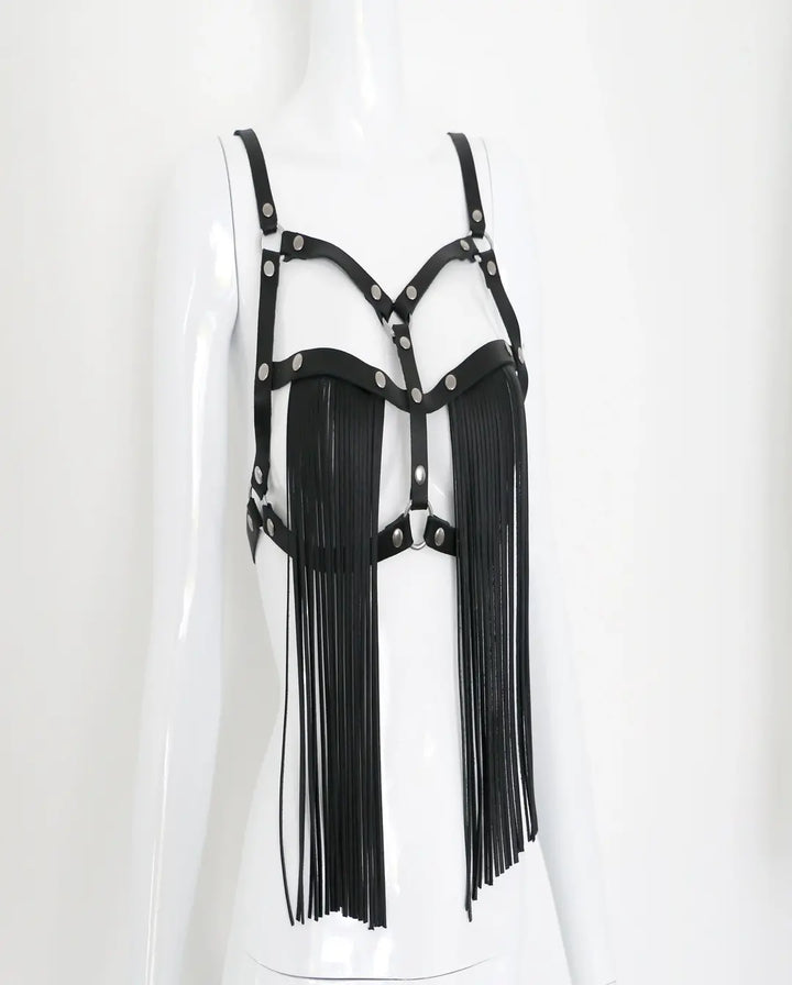 KinkySabine - Leder-BH "Demoniq Vampire"