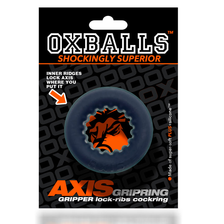 Oxballs - Axis Penisring mit Stimulationsrippen Black Ice