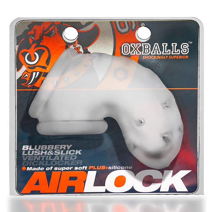 Oxballs - Airlock Peniskäfig aus Silikon Clear Ice