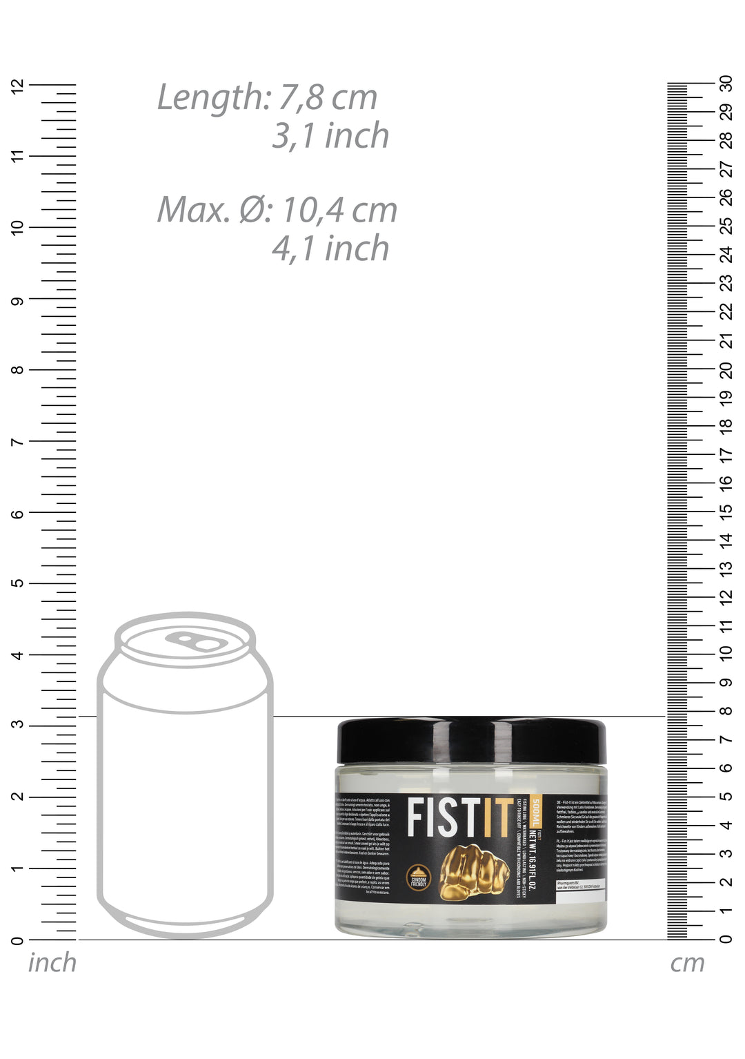 FistIt - Gleitgel 500ml Tiegel