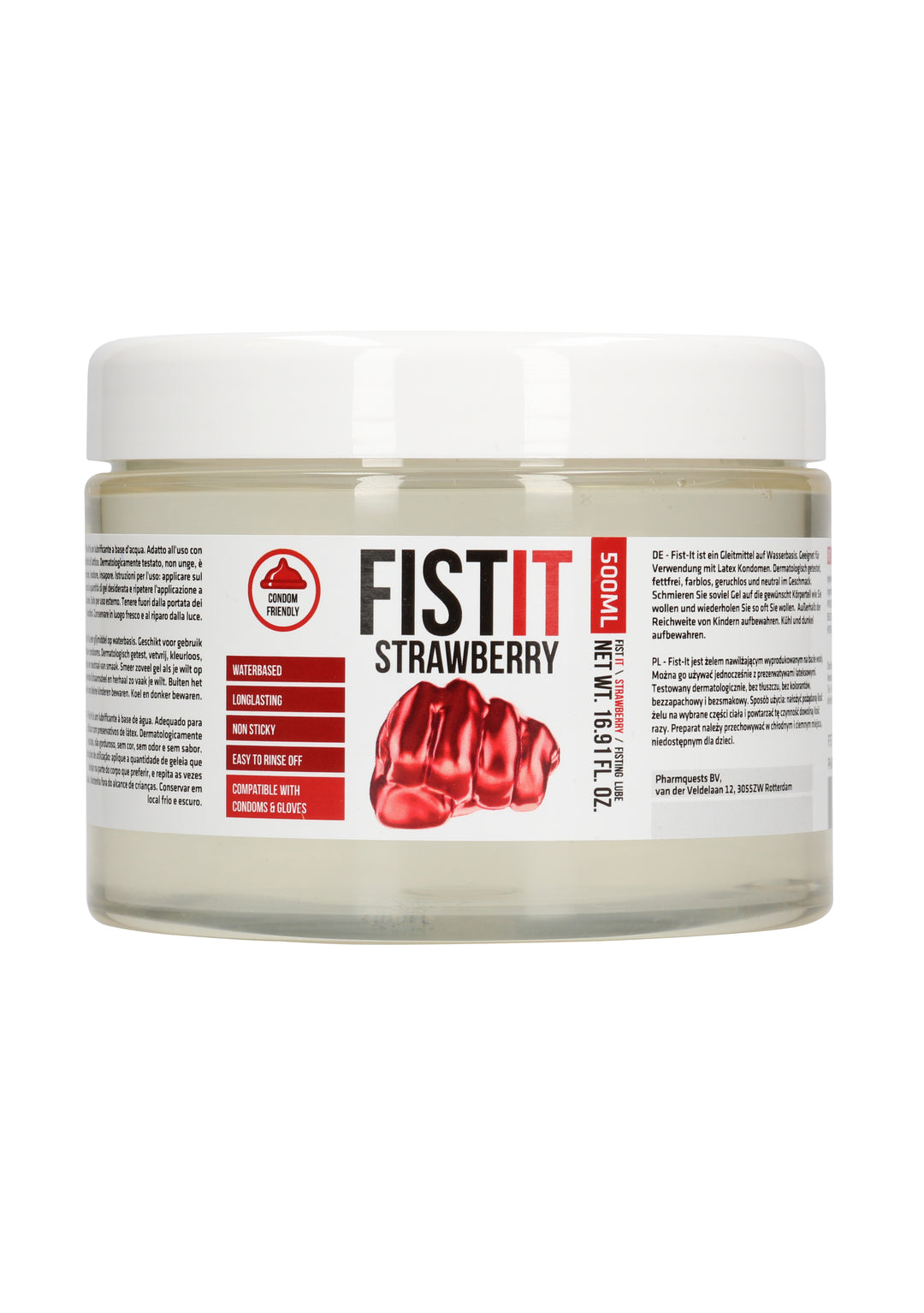 FistIt Extra Thick Erdbeere Gleitgel 500ml Tiegel | Dickflssig KinkySabine FistIt Extra Thick Erdbeere Gleitgel 500ml Tiegel | Dickflssig KinkySabine