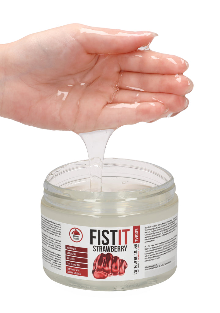 FistIt - Extra Thick Erdbeere Gleitgel 500ml Tiegel