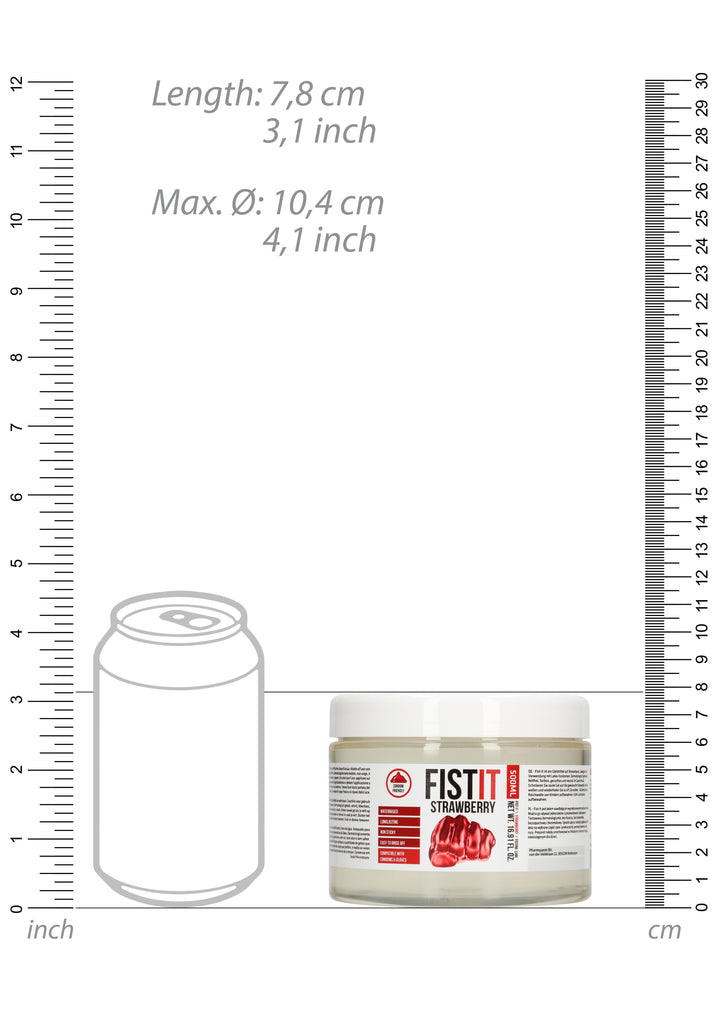 FistIt - Extra Thick Erdbeere Gleitgel 500ml Tiegel