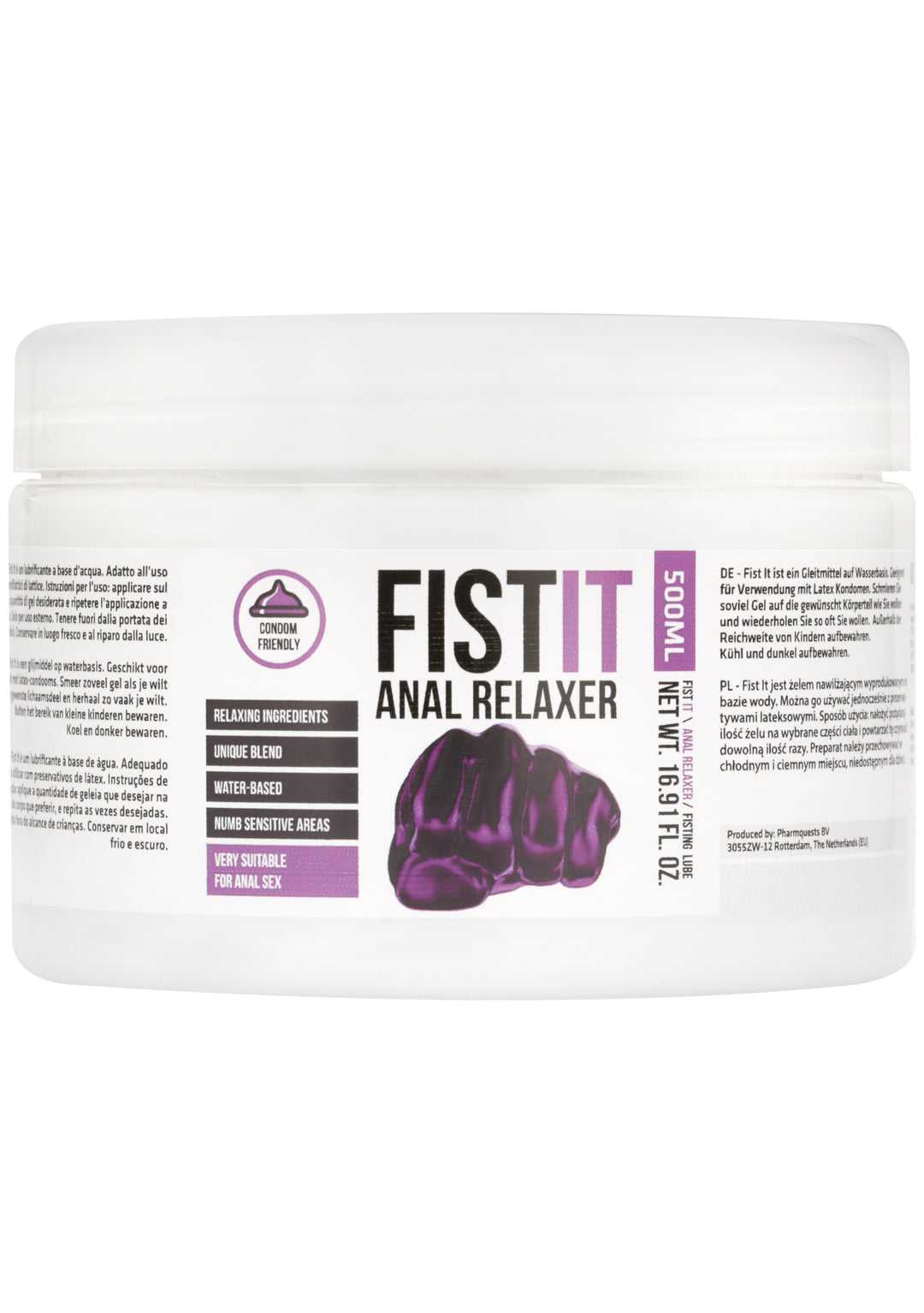 FistIt - Anal Relaxer Gleitgel 500ml Tiegel