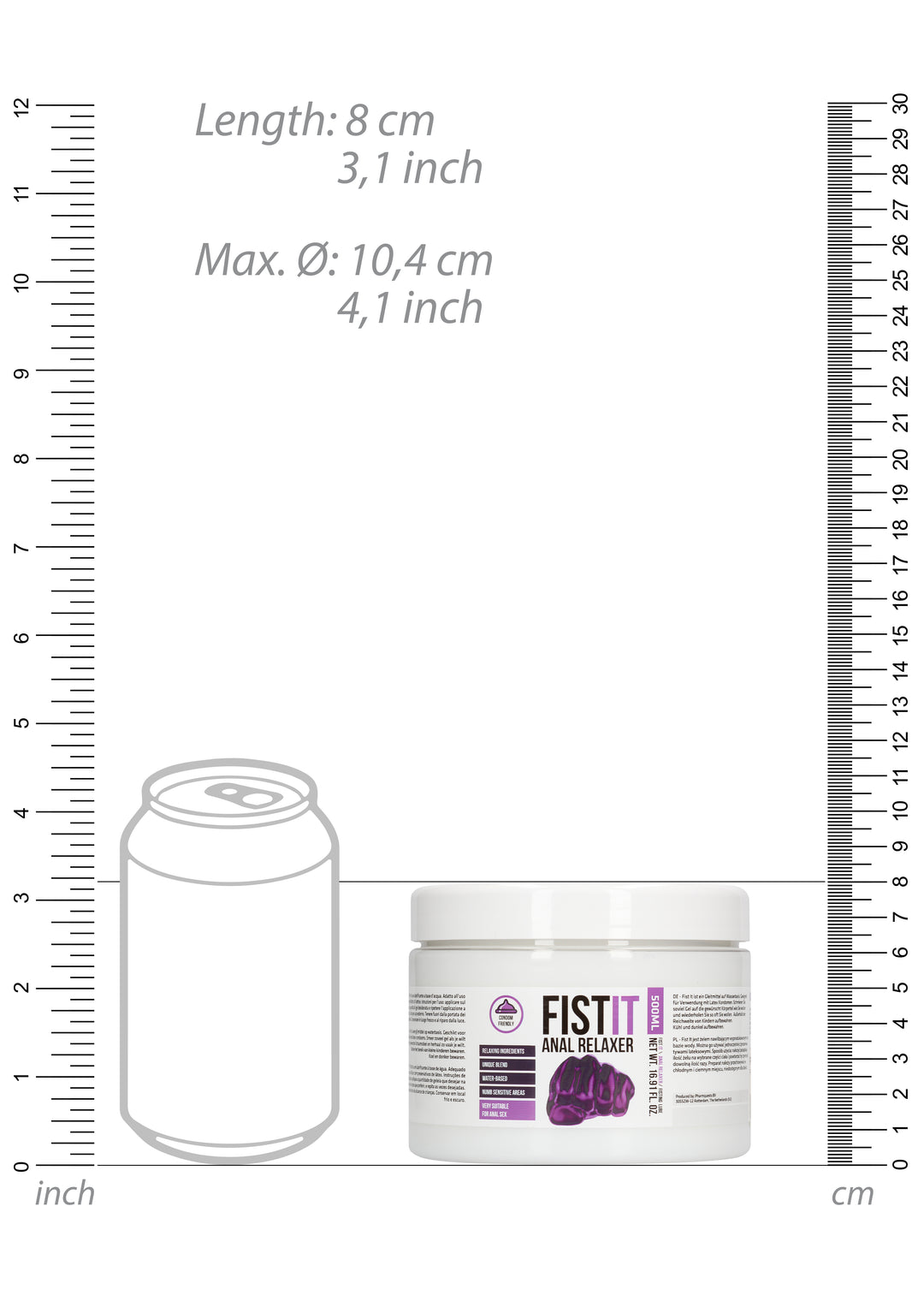 FistIt - Anal Relaxer Gleitgel 500ml Tiegel