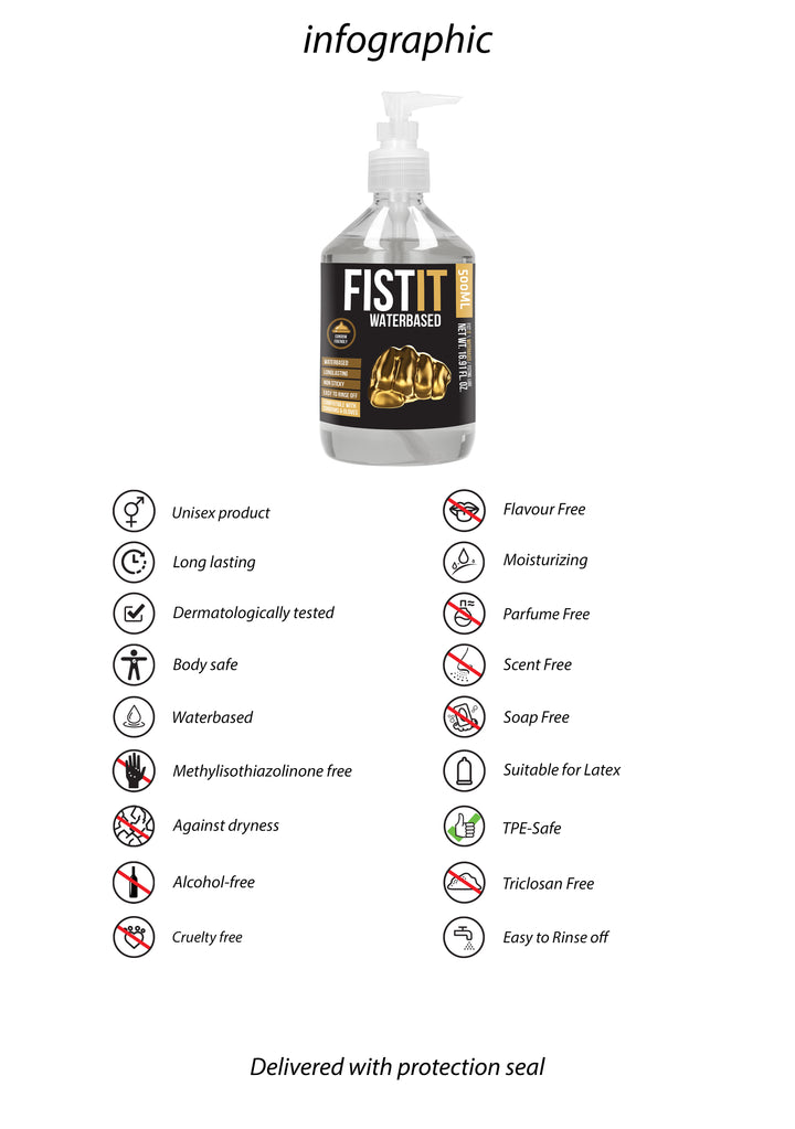 FistIt - Gleitgel 500ml Pumpflasche