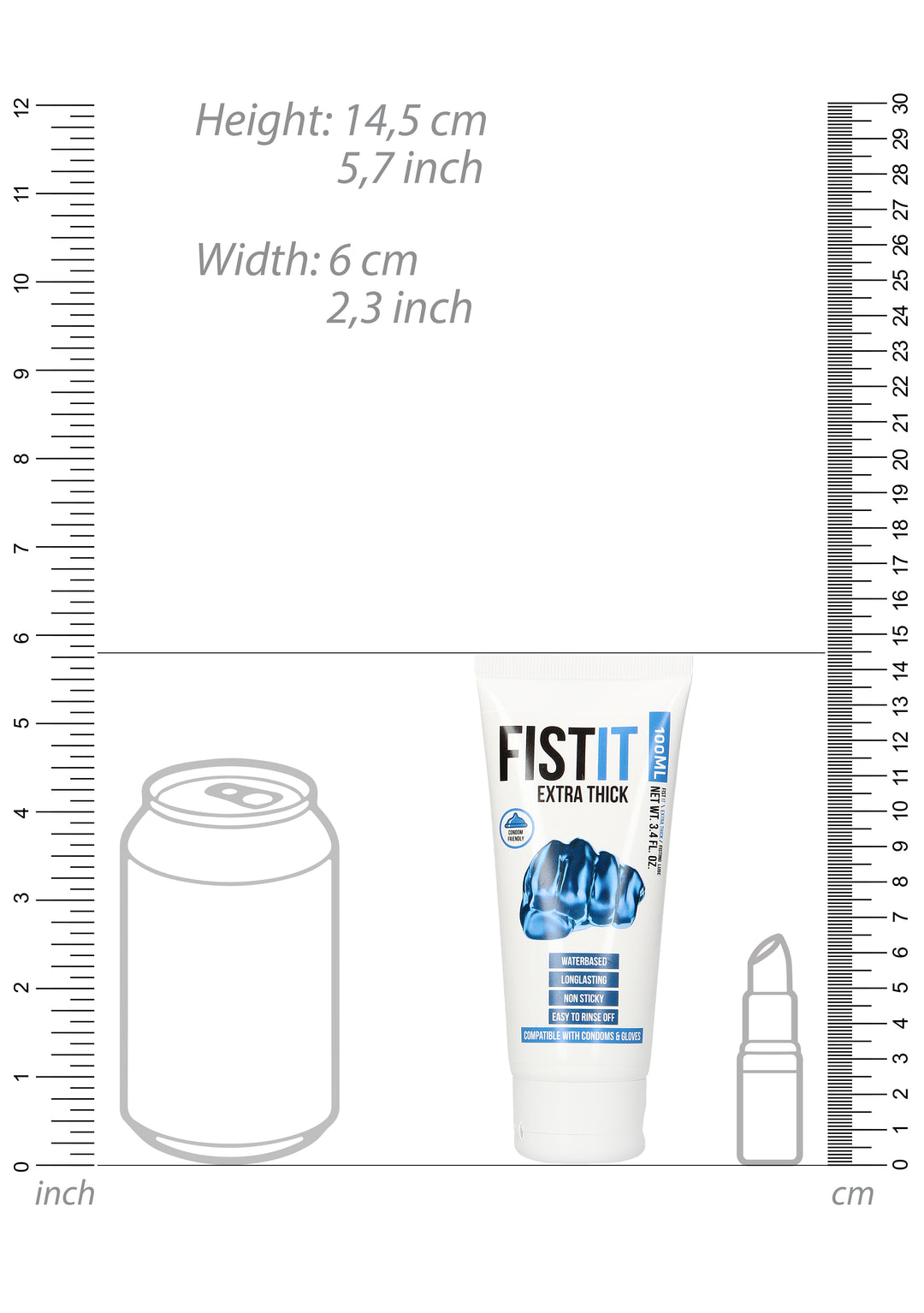 FistIt - Extra Thick Gleitgel 100ml Tube