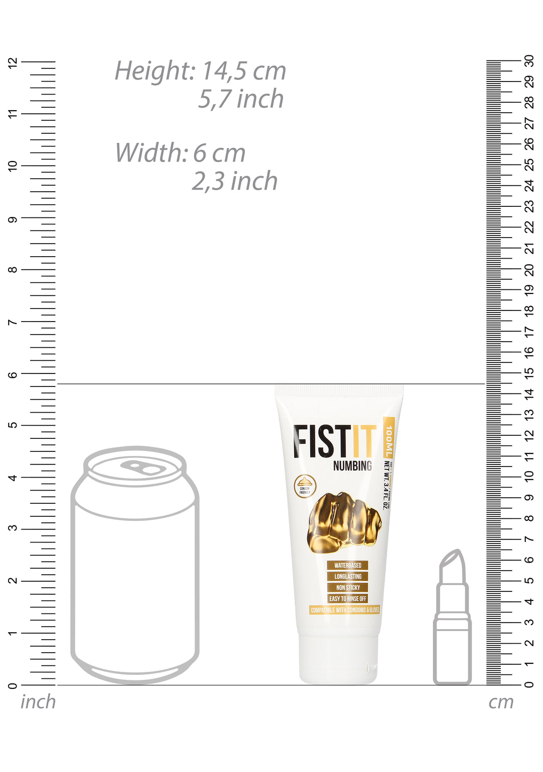 FistIt - Numbing Gleitgel 100ml Tube