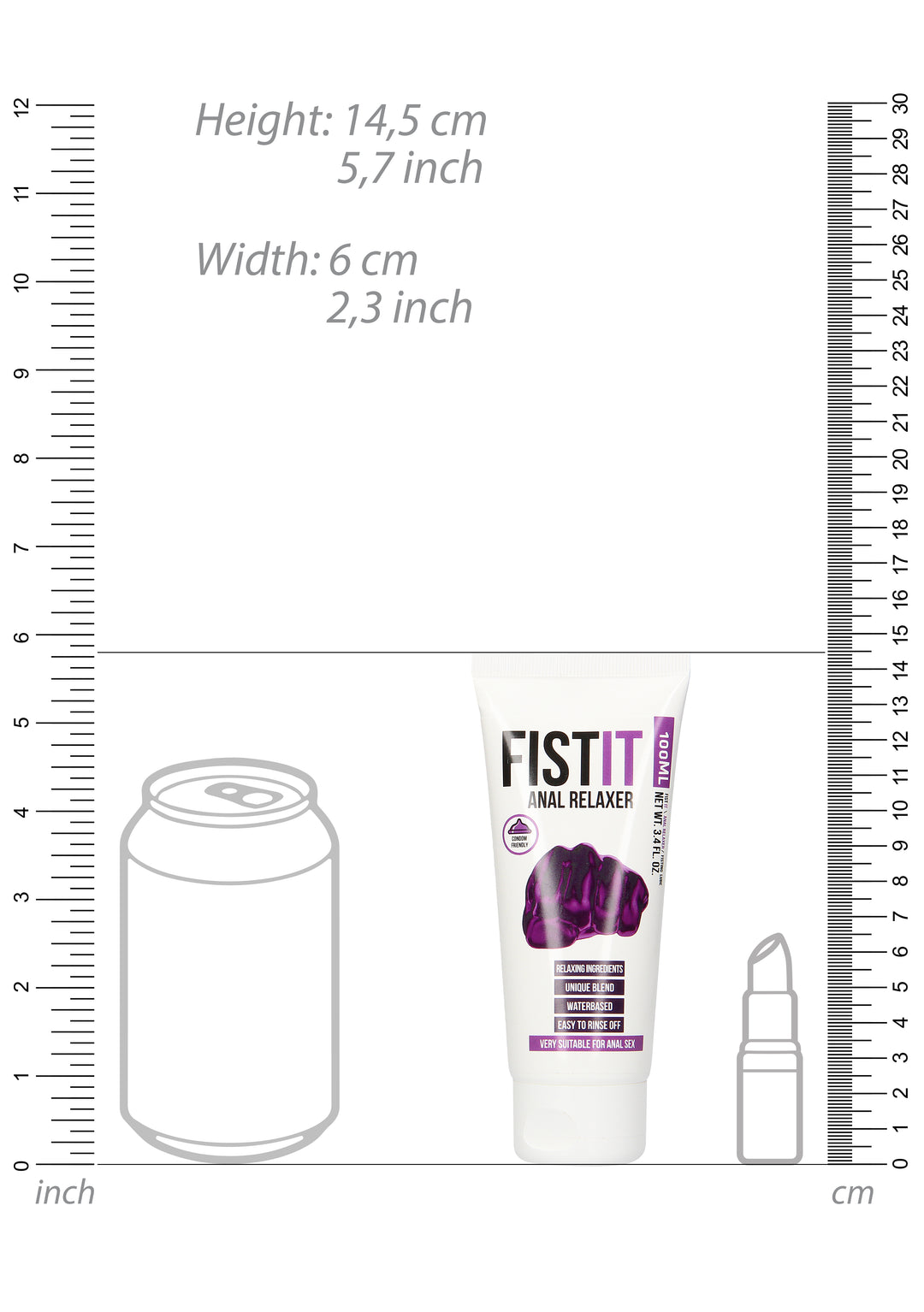 FistIt - Anal Relaxer Gleitgel 100ml Tube