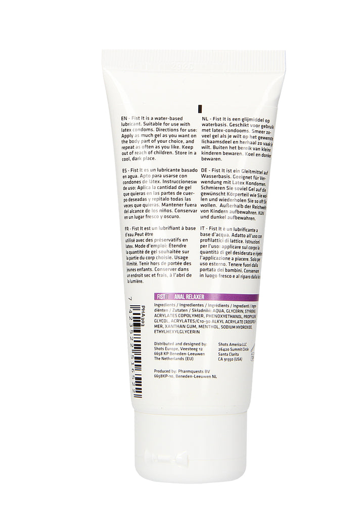 FistIt - Anal Relaxer Gleitgel 100ml Tube