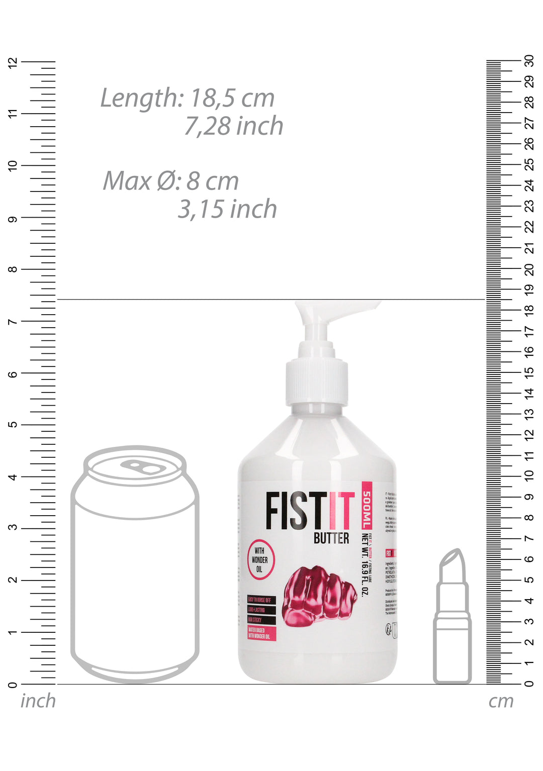 FistIt - Butter Gleitgel 500ml Pumpflasche