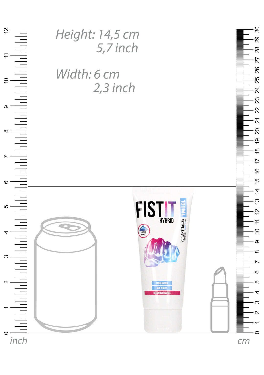 FistIt - Hybrid Gleitgel 100ml Tube