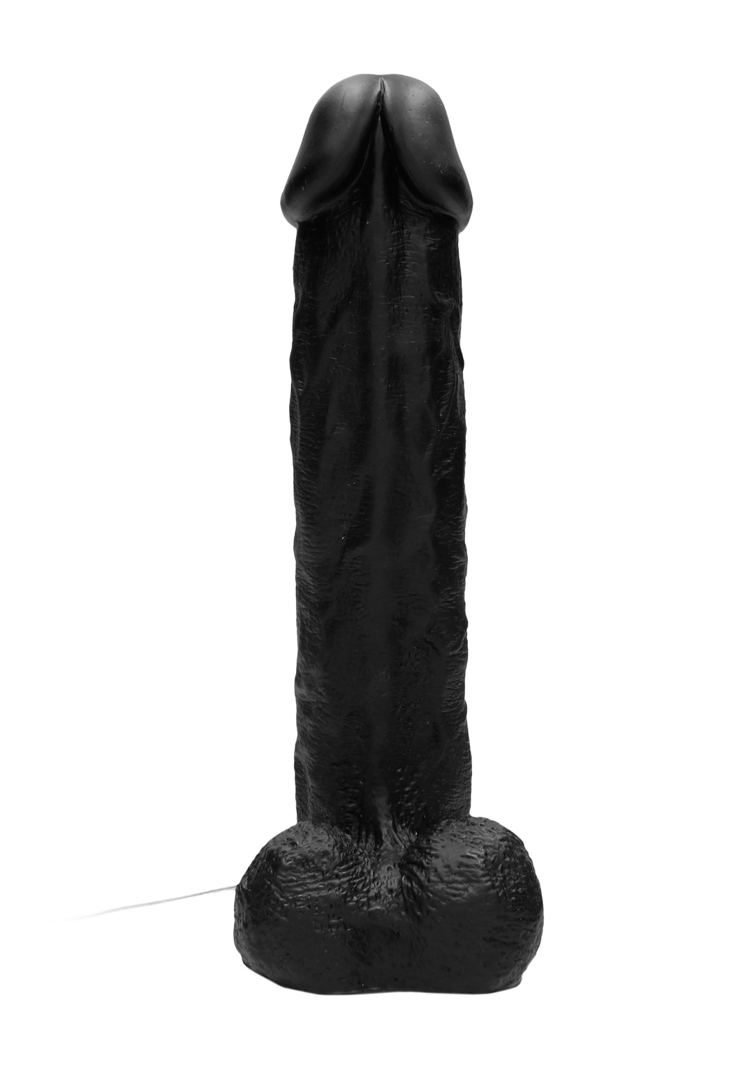 RealRock - vibrierender Dildo mit Hodensack 29,50cm schwarz