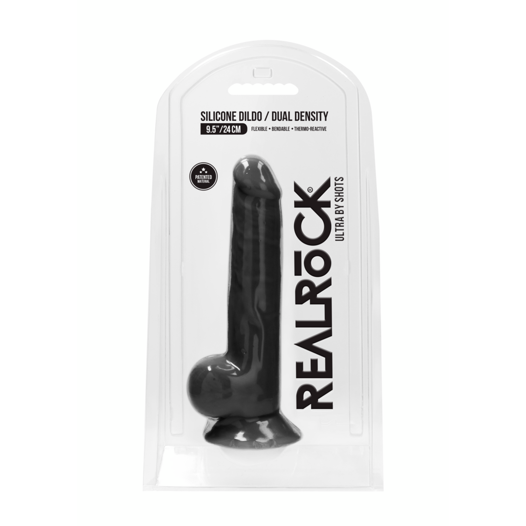 Dildo aus Silikon 24cm schwarz