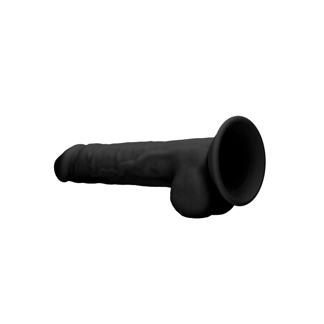 Dildo aus Silikon 24cm schwarz