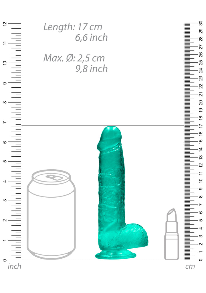 RealRock - Realistic Dildo 15 cm mit Hodensack grün