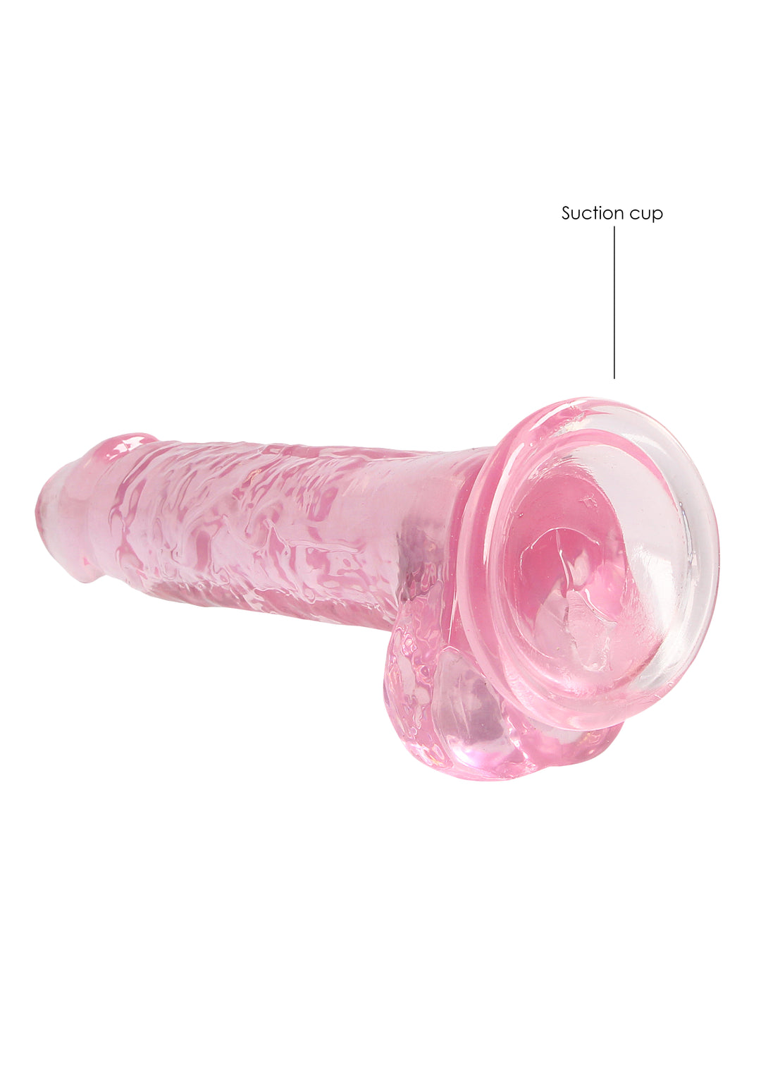 RealRock - Dildo 17 cm mit Hodensack pink