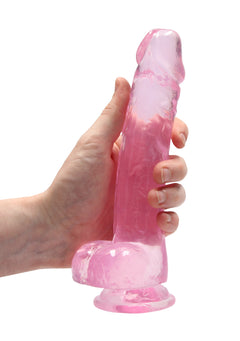 RealRock - Dildo 21,00 cm mit Hodensack pink