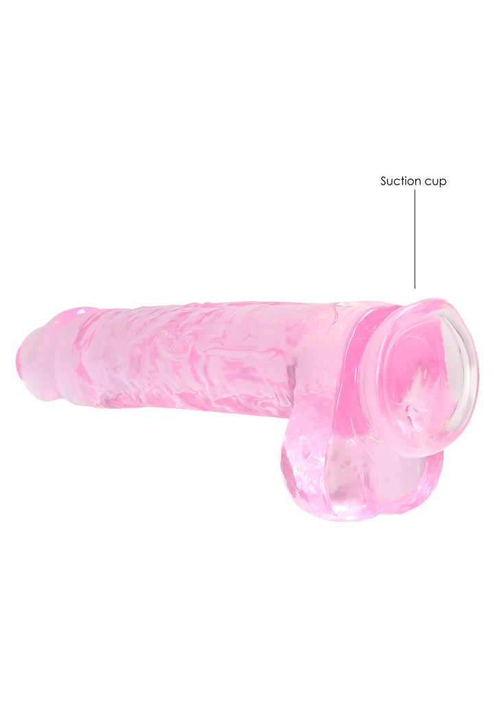 RealRock - Dildo 23 cm mit Hodensack pink