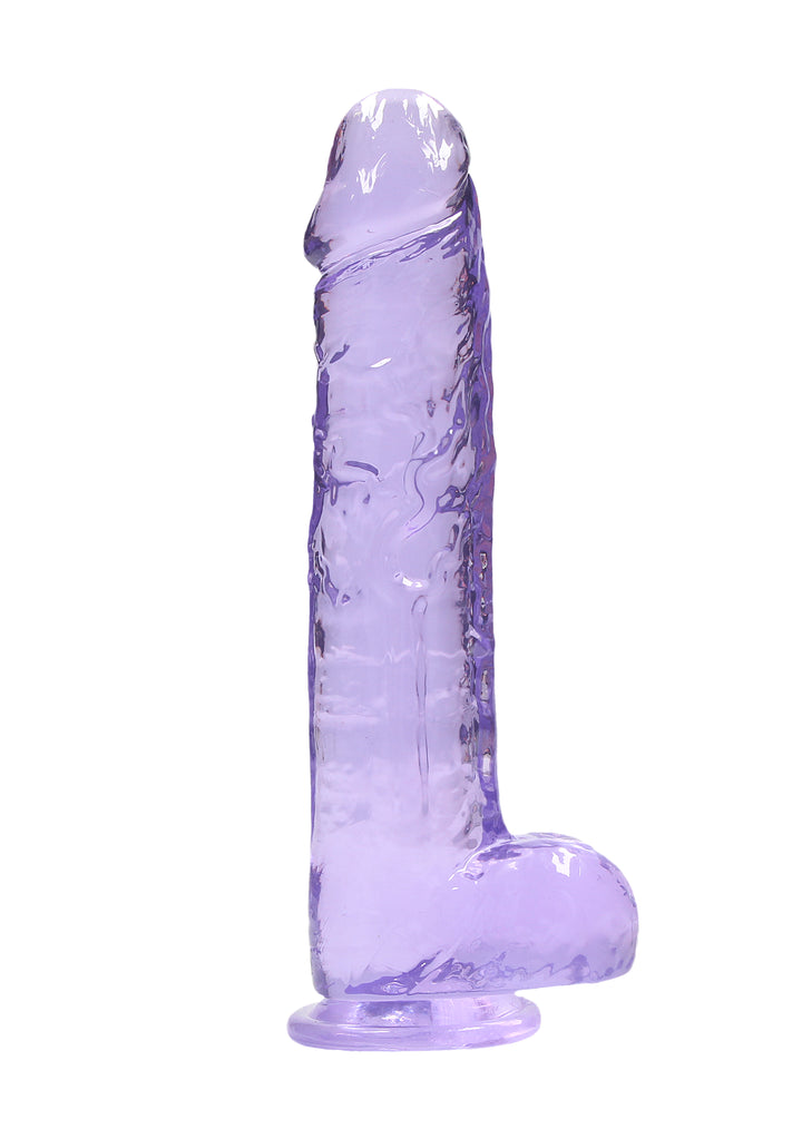 RealRock - Dildo 23 cm mit Hodensack lila