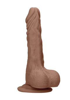 RealRock - Dong mit Hoden 17,00 cm braun