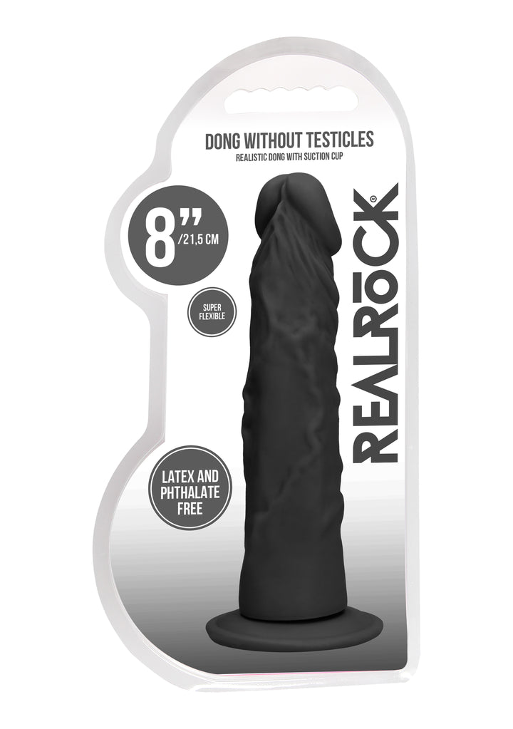 RealRock - Dong ohne Hoden 20,00cm schwarz