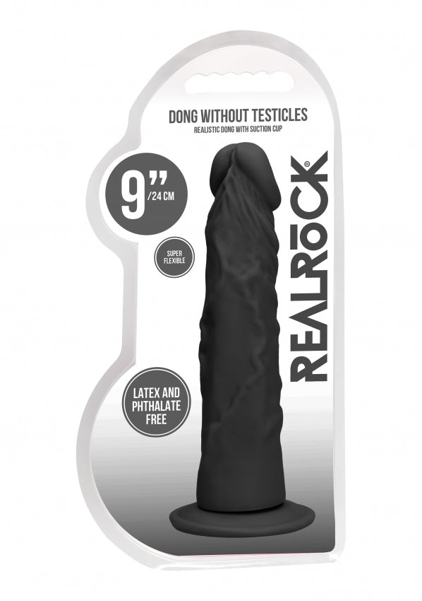 RealRock - Dong ohne Hoden 23,00 cm Schwarz