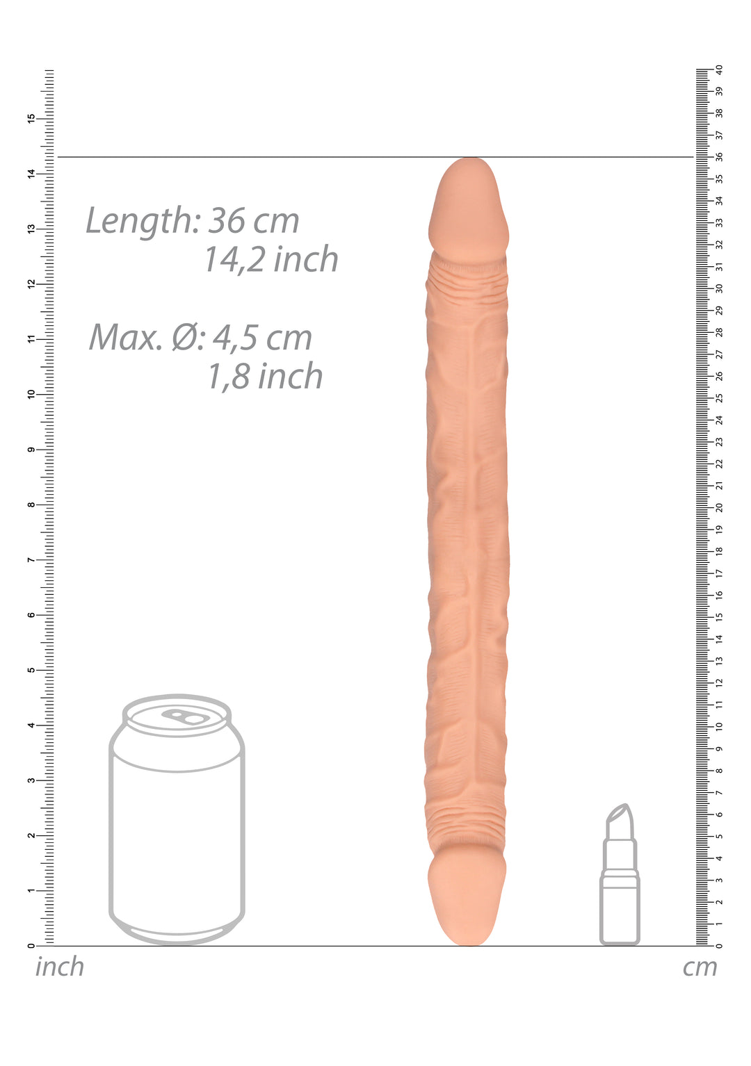 RealRock - Double Dong 36,00cm haut