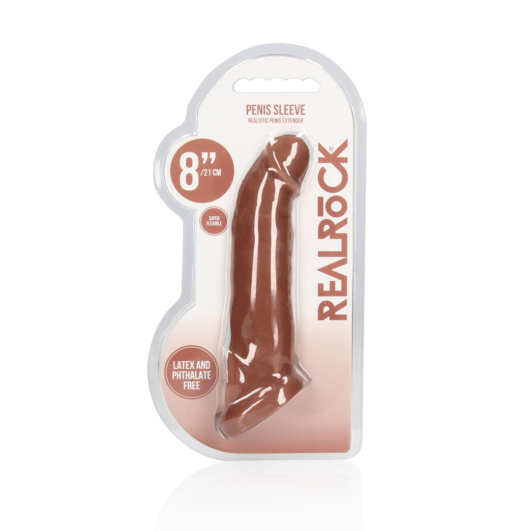 RealRock - Penis Sleeve 21,00cm braun