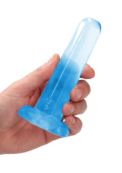 RealRock Dildo 13,50cm Blau - Crystal Clear Einsteiger