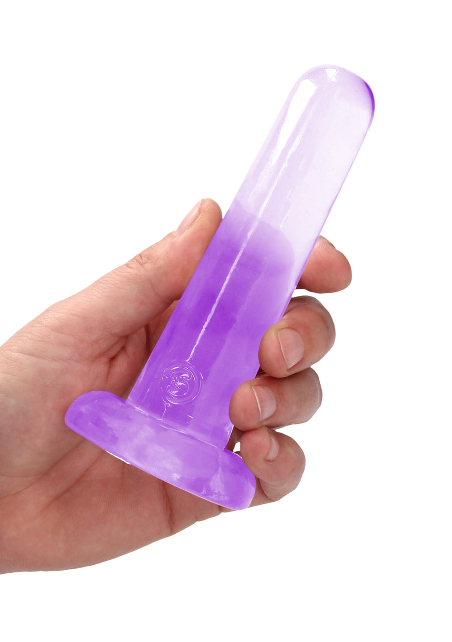 RealRock Dildo 13,50cm Lila - Crystal Clear Einsteiger