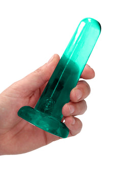 RealRock Dildo 13,50cm Grün - Crystal Clear Einsteiger