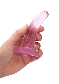 RealRock Dildo 11,50cm Pink - Crystal Clear Einsteiger